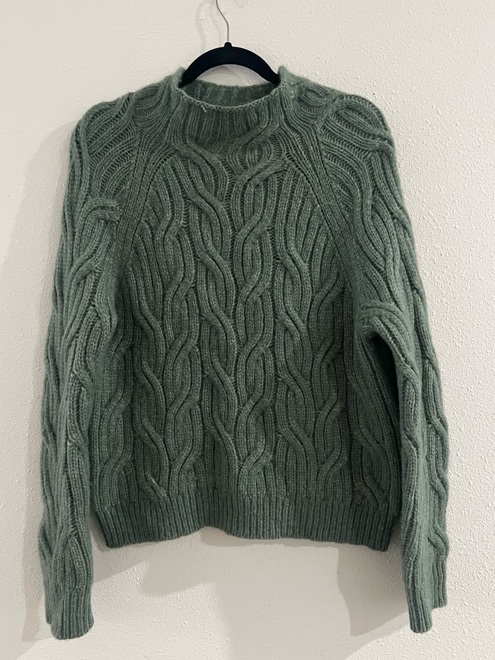 Vince Twisted Chain Turtleneck Sweater in Jadeite - Picture 2 of 6